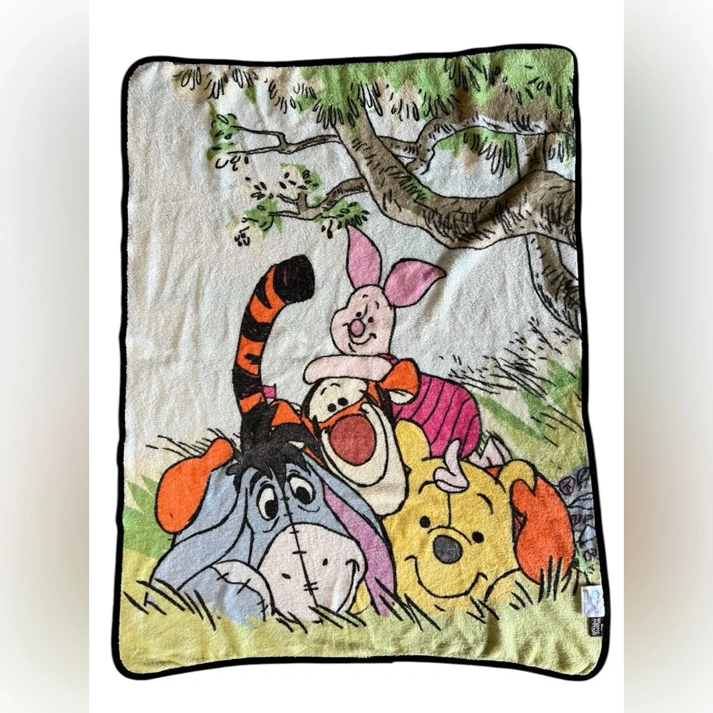 Winnie Pooh All My Friends Fleece Blanket Northwest Disney Tigger Piglet Eeyore